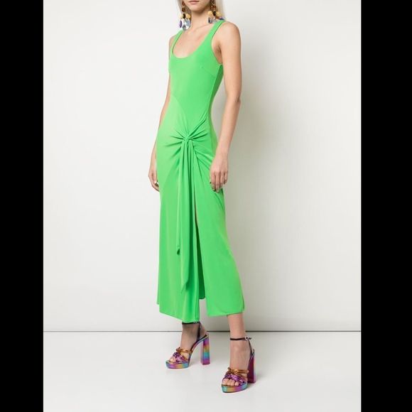 CINQ A SEPT
Green Vera Knot Detail Dress - Picture 2 of 9
